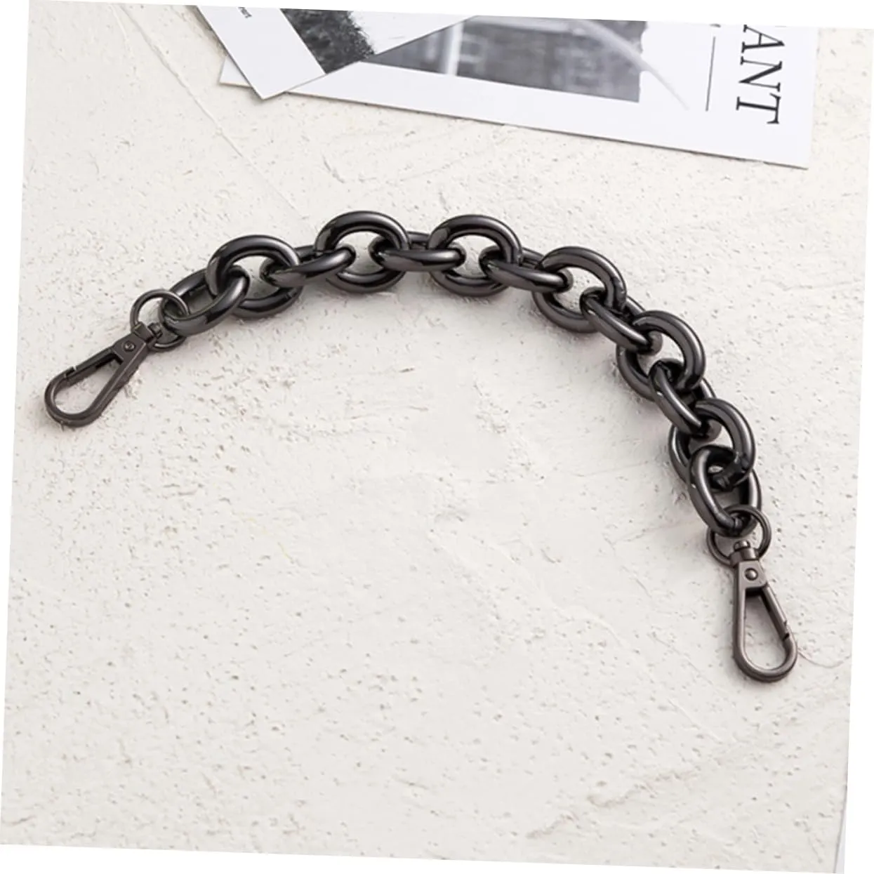 LALAFINA 30cm Iron Chain Bag Strap Handles Gold Chain Luggage Belt Accessories DIY Bag Handles