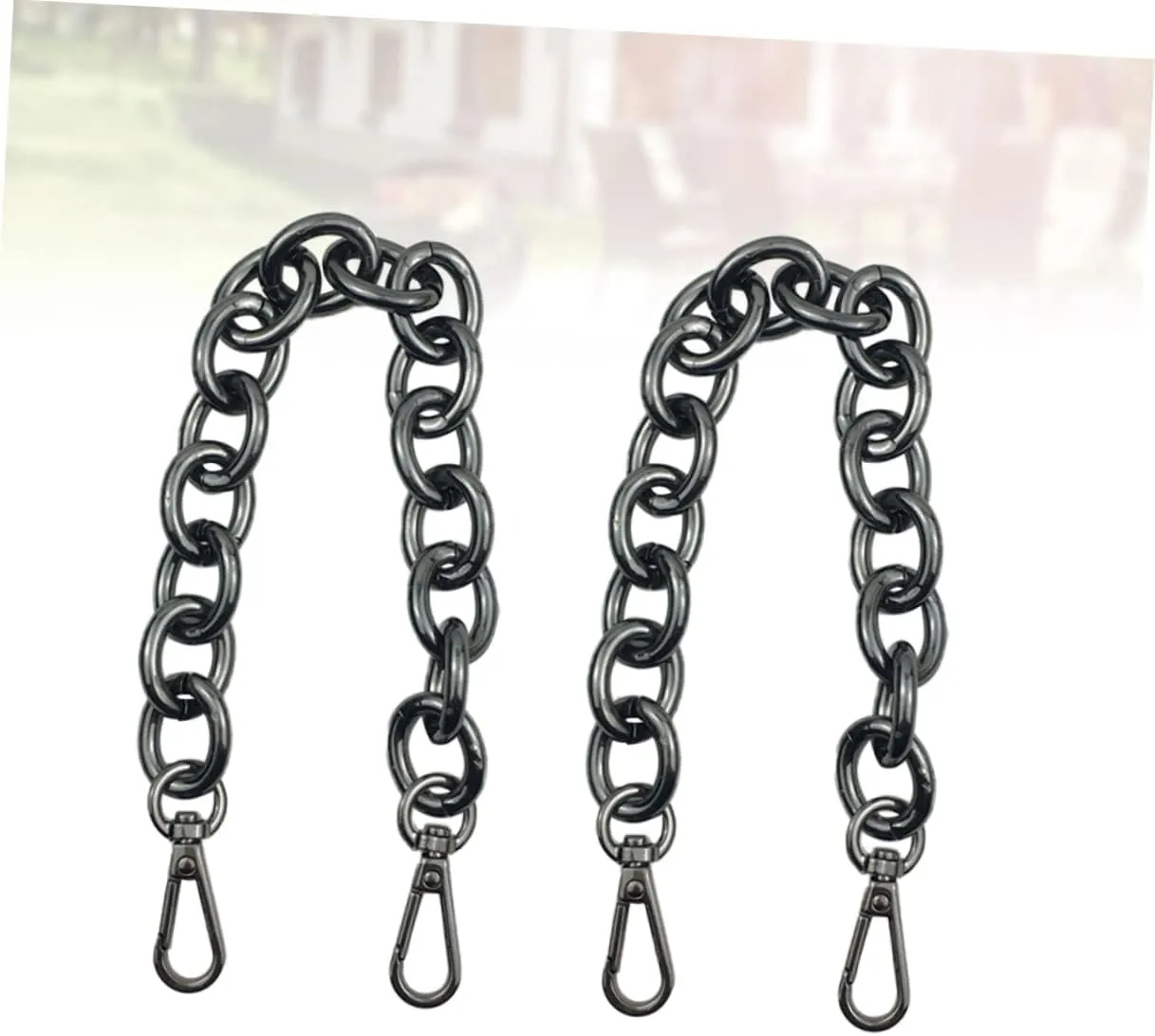 LALAFINA 30cm Iron Chain Bag Strap Handles Gold Chain Luggage Belt Accessories DIY Bag Handles