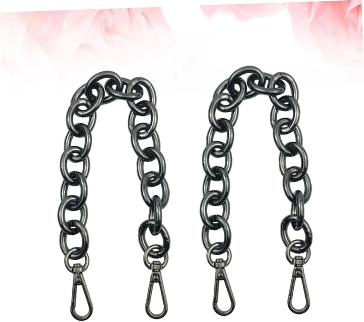 LALAFINA 30cm Iron Chain Bag Strap Handles Gold Chain Luggage Belt Accessories DIY Bag Handles