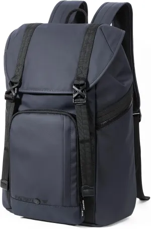 Laptop Backpack Heavy Duty Commuter Bag for 16 Inch Vintage Backpacks Work Large Back Pack for Travel Adults Mens Women Blue