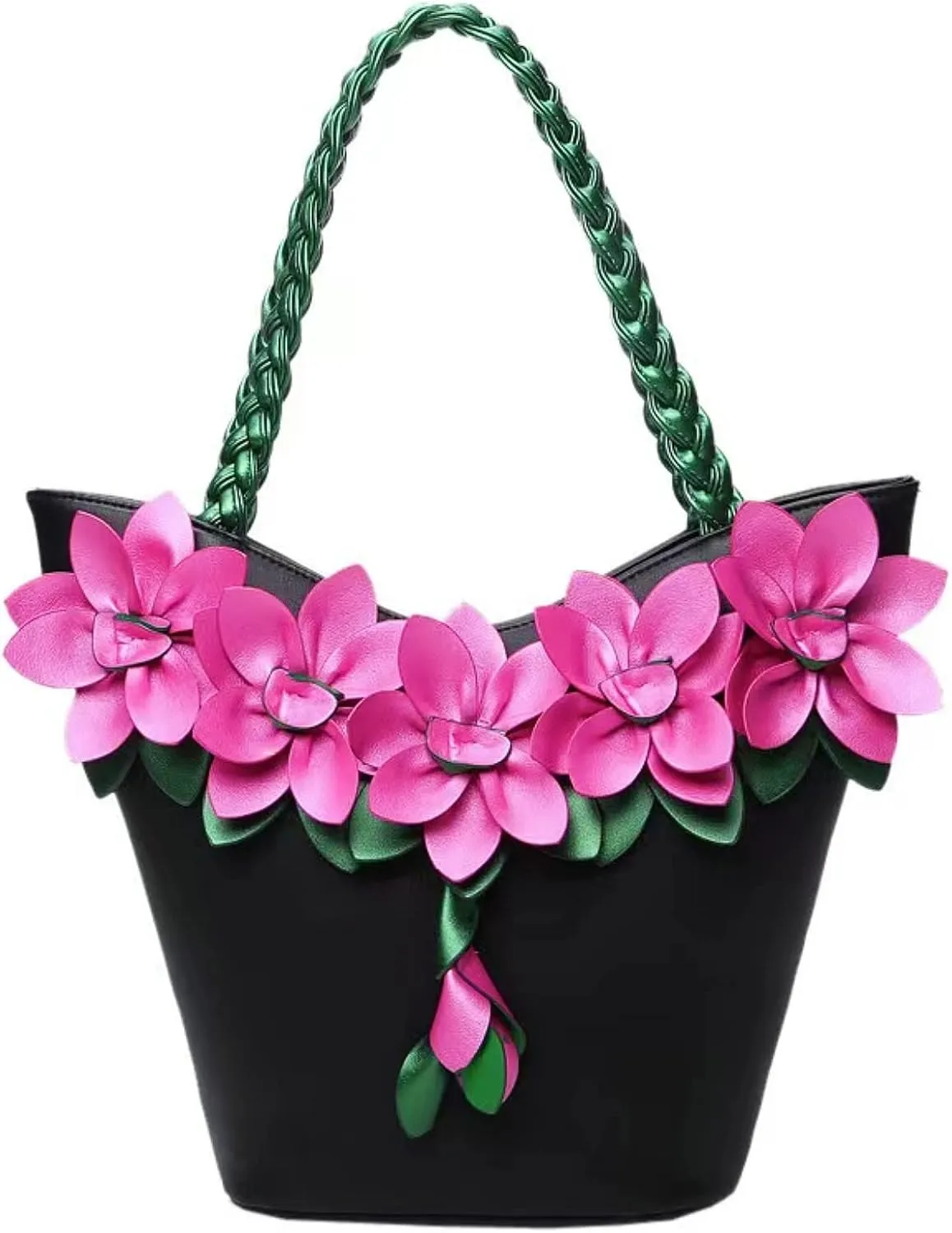 Large Capacity Hand Bill Shoulder Bag Bag Women's Fashion Flower Braided Women's Handling Bag Fashion Shoulder bag Purse