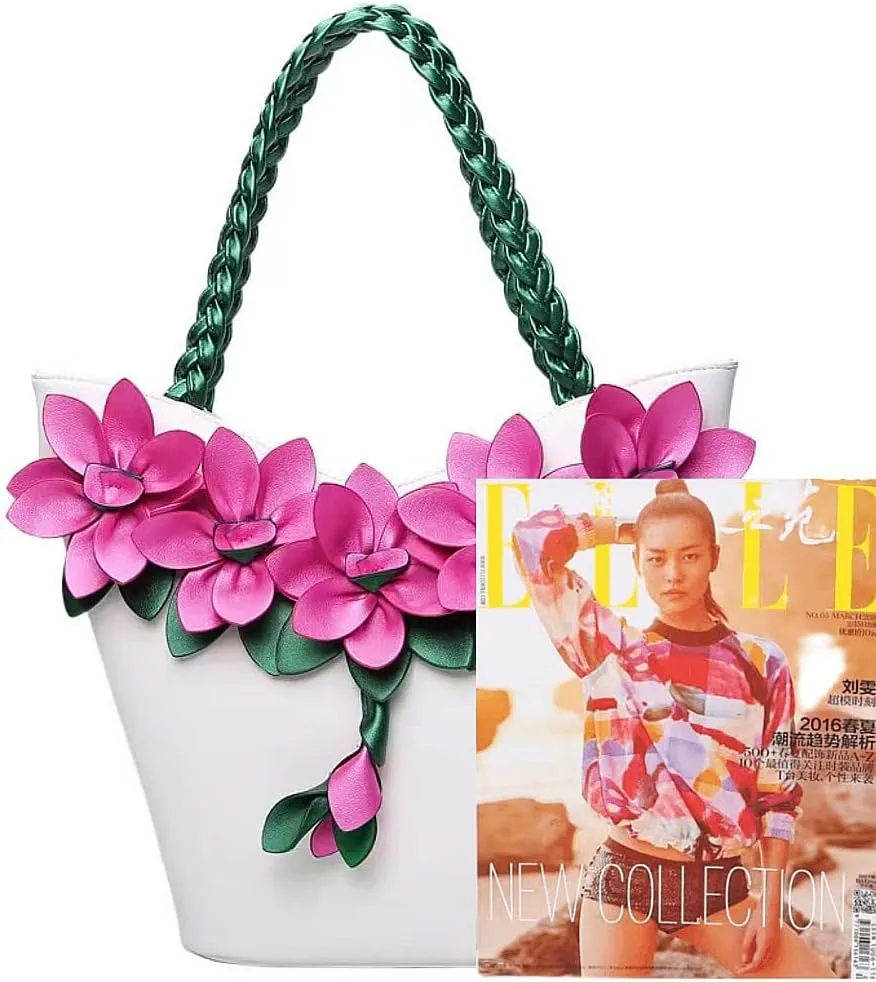 Large Capacity Hand Bill Shoulder Bag Bag Women's Fashion Flower Braided Women's Handling Bag Fashion Shoulder bag Purse