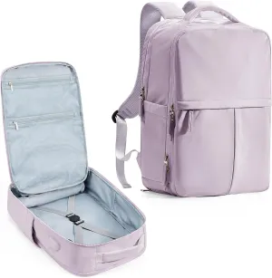 Large Travel Backpack Carry On Flight Approved for Women Men Carry On Backpack for Airplanes Mochila De Viaje Suitcase Backpack for Travel Personal Item Backpack Purple