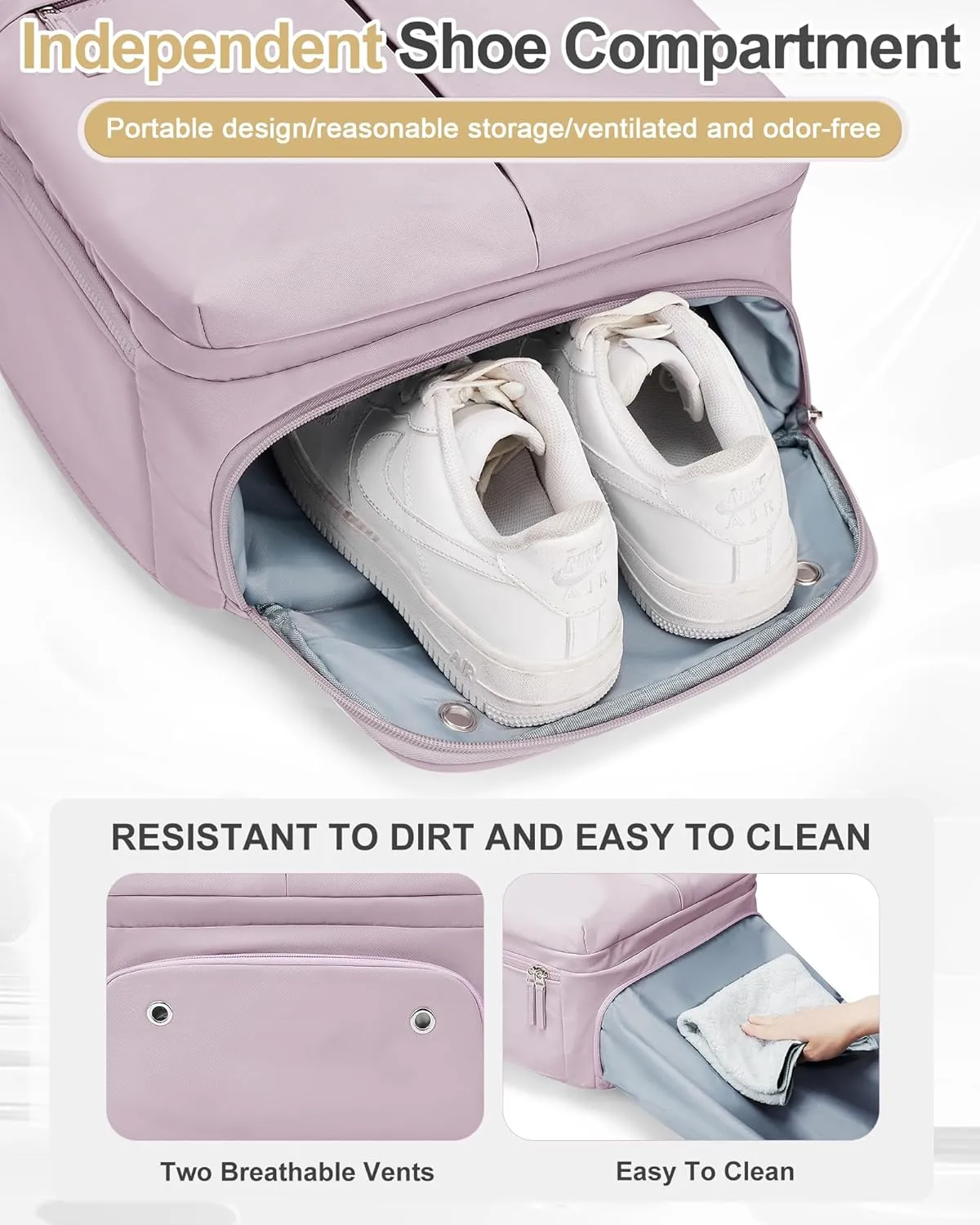 Large Travel Backpack Carry On Flight Approved for Women Men Carry On Backpack for Airplanes Mochila De Viaje Suitcase Backpack for Travel Personal Item Backpack Purple
