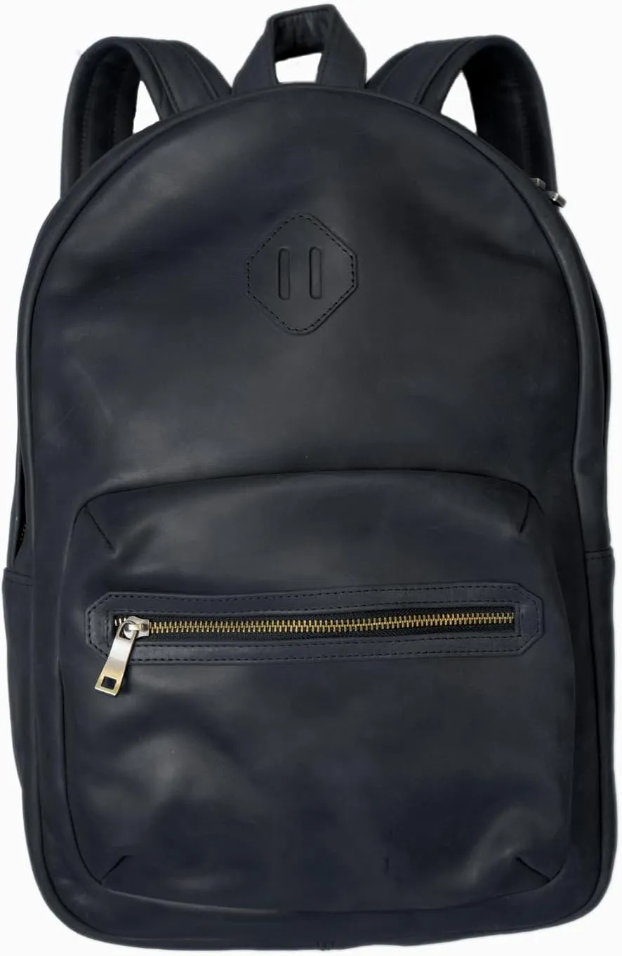 Leather Backpack (Black)