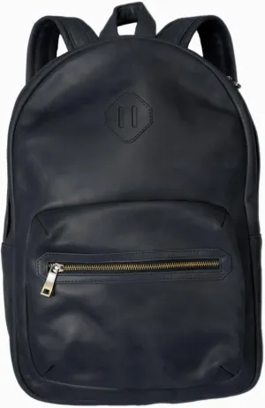 Leather Backpack (Black)