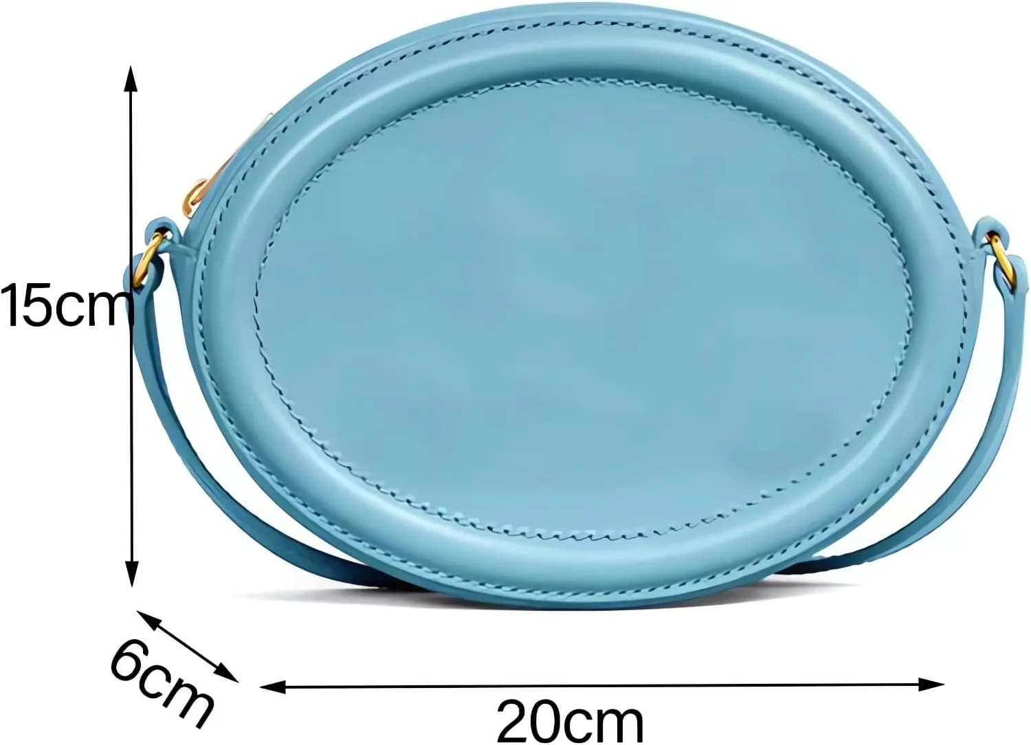Leather Designer Female Crossbody Bags and Chain Handbags,Women's Purses Quilted Shoulder Round Satchel Bags
