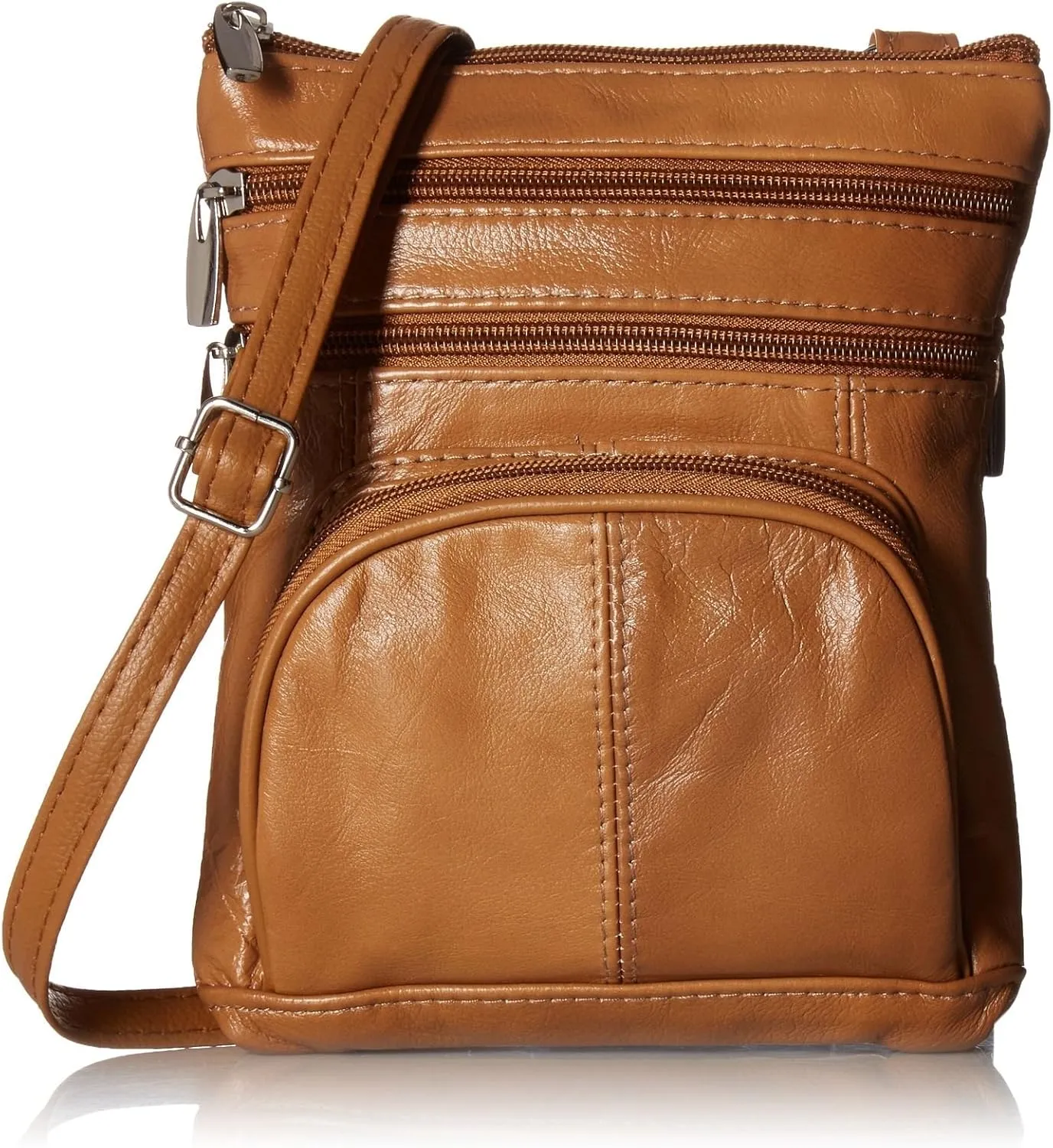 Leather Shoulder Bag Handbag Purse Cross Body Organizer Wallet Multi Pockets