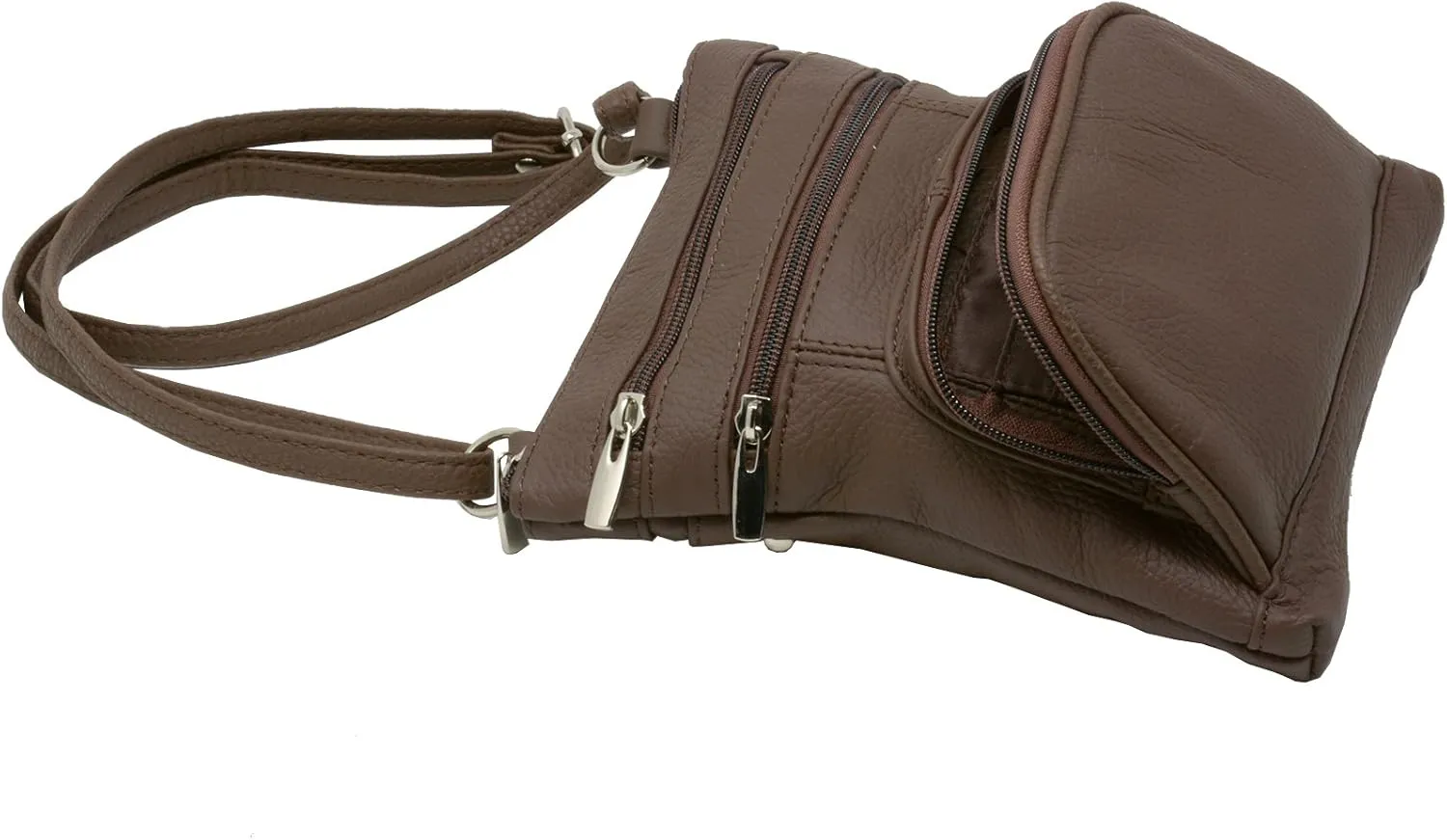 Leather Shoulder Bag Handbag Purse Cross Body Organizer Wallet Multi Pockets