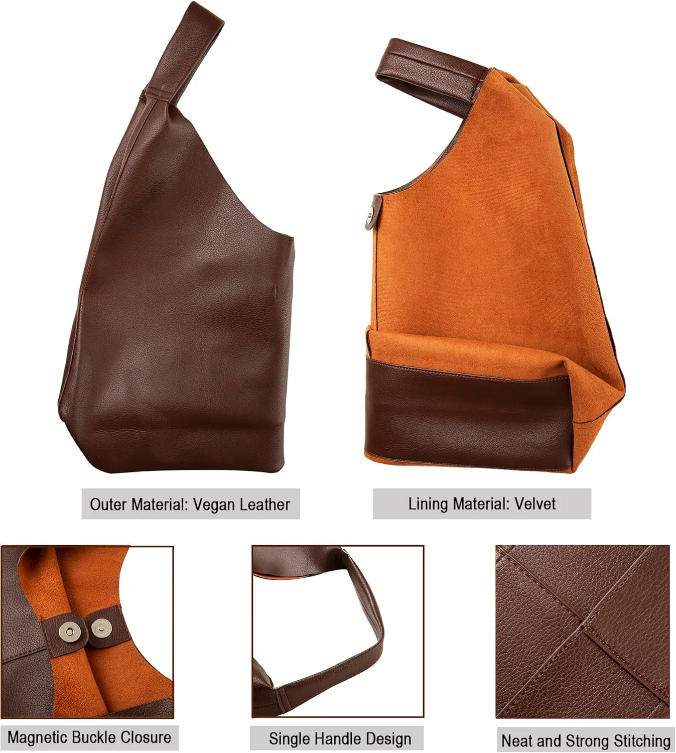 Leather Tote Bag, Oversized Hobo Bags, Large Tote Bag for Women Work, Vegan Leather Handbags Travel