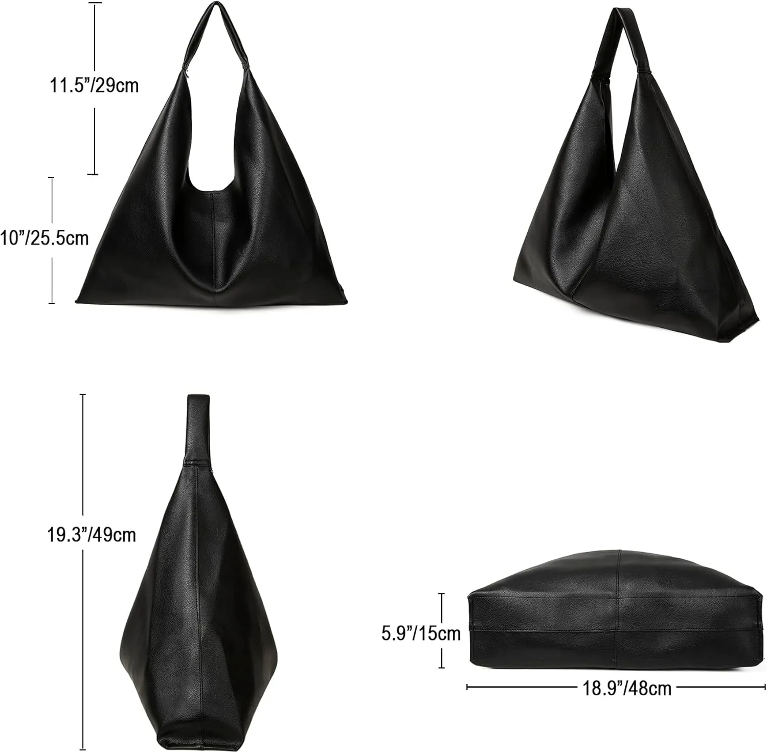 Leather Tote Bag, Oversized Hobo Bags, Large Tote Bag for Women Work, Vegan Leather Handbags Travel