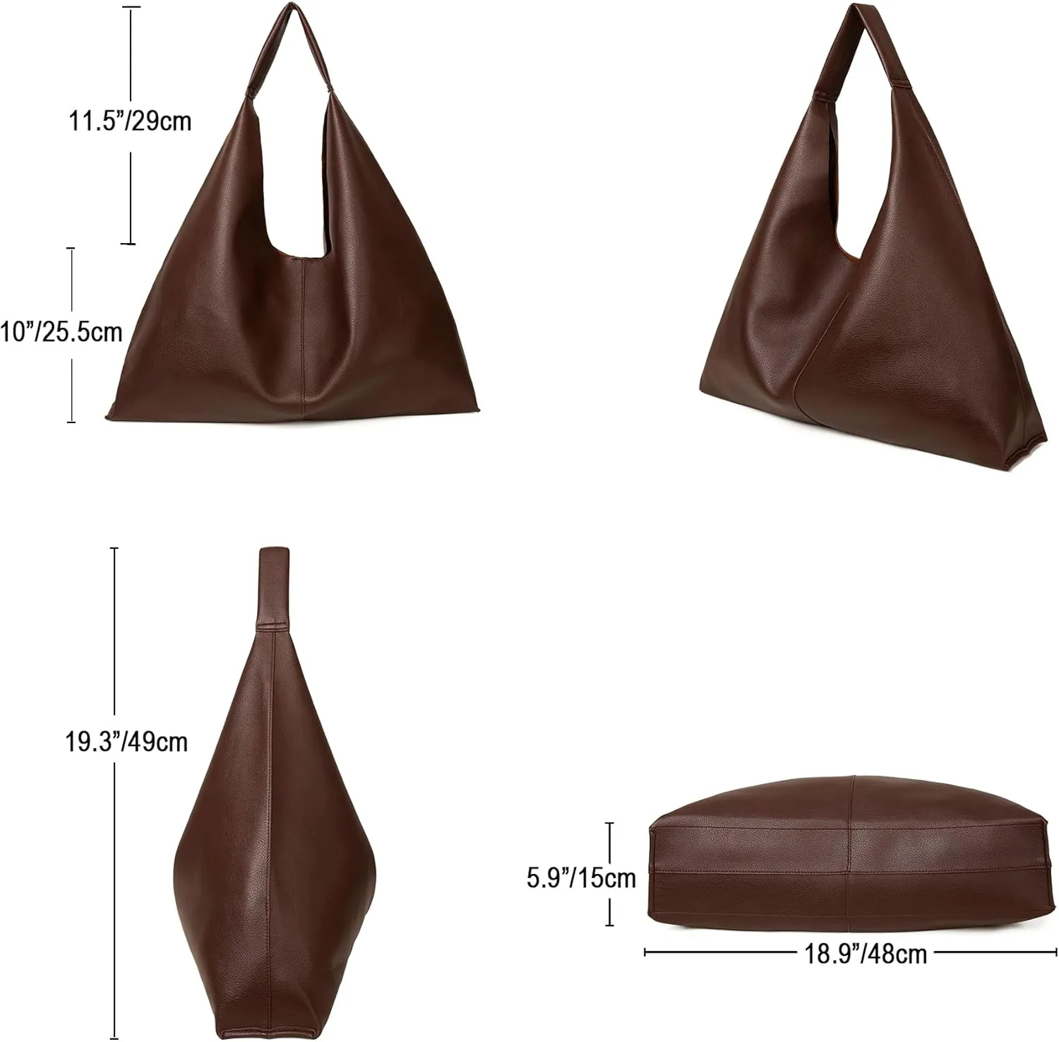 Leather Tote Bag, Oversized Hobo Bags, Large Tote Bag for Women Work, Vegan Leather Handbags Travel