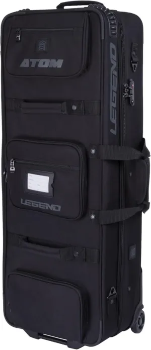 Legend Atom Recurve Bow Case - Airline Approved Takedown Recurve Bow Case with Wheels, TSA Lock, Multiple Pockets, Premium Bow Bag, Holds 2 Bows with Thick Padding & Lining, Arrow Tube Included