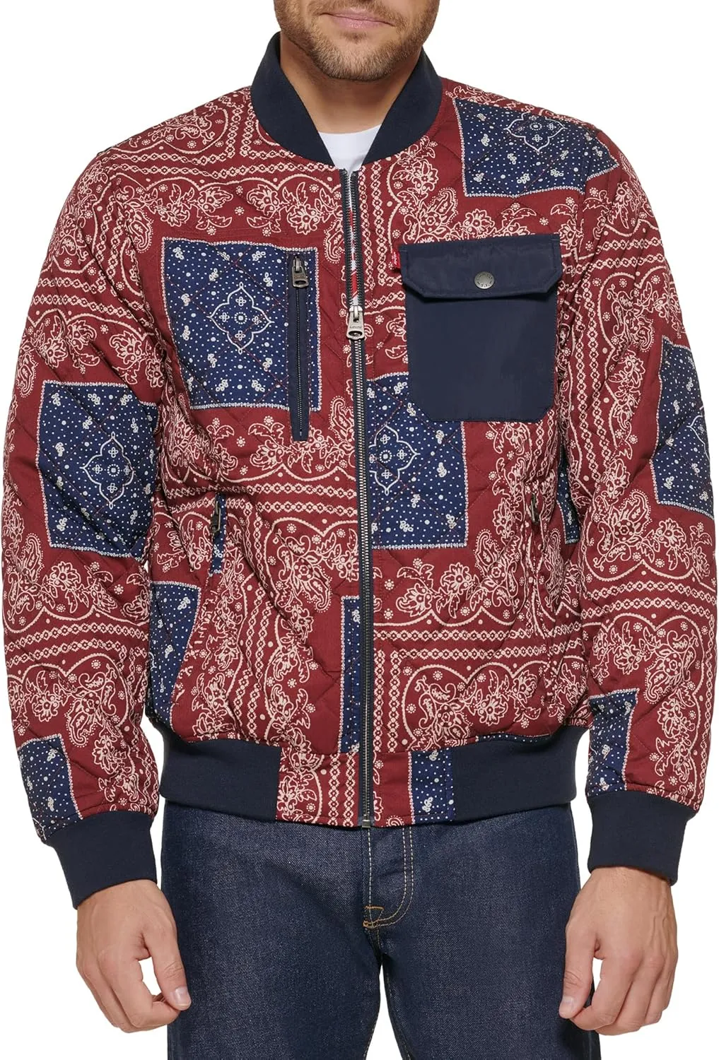 Levi's Men's Diamond Quilted Bomber Jacket