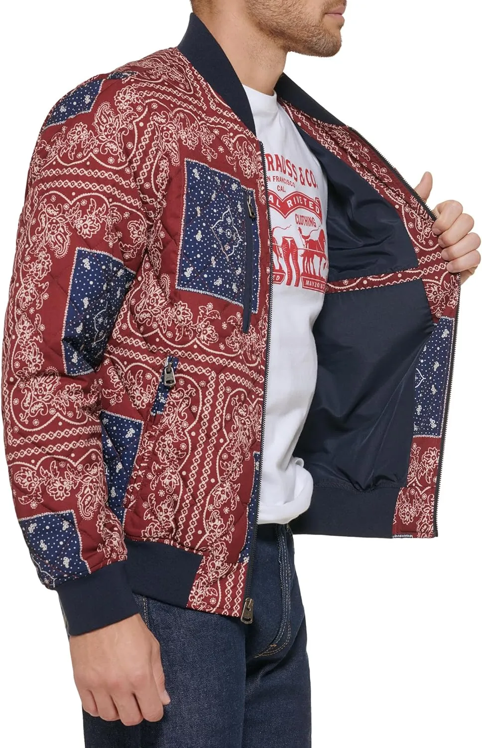 Levi's Men's Diamond Quilted Bomber Jacket