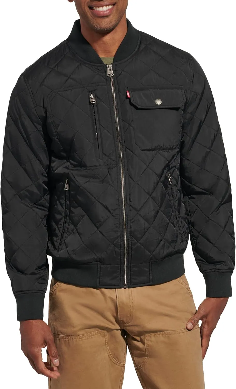 Levi's Men's Diamond Quilted Bomber Jacket