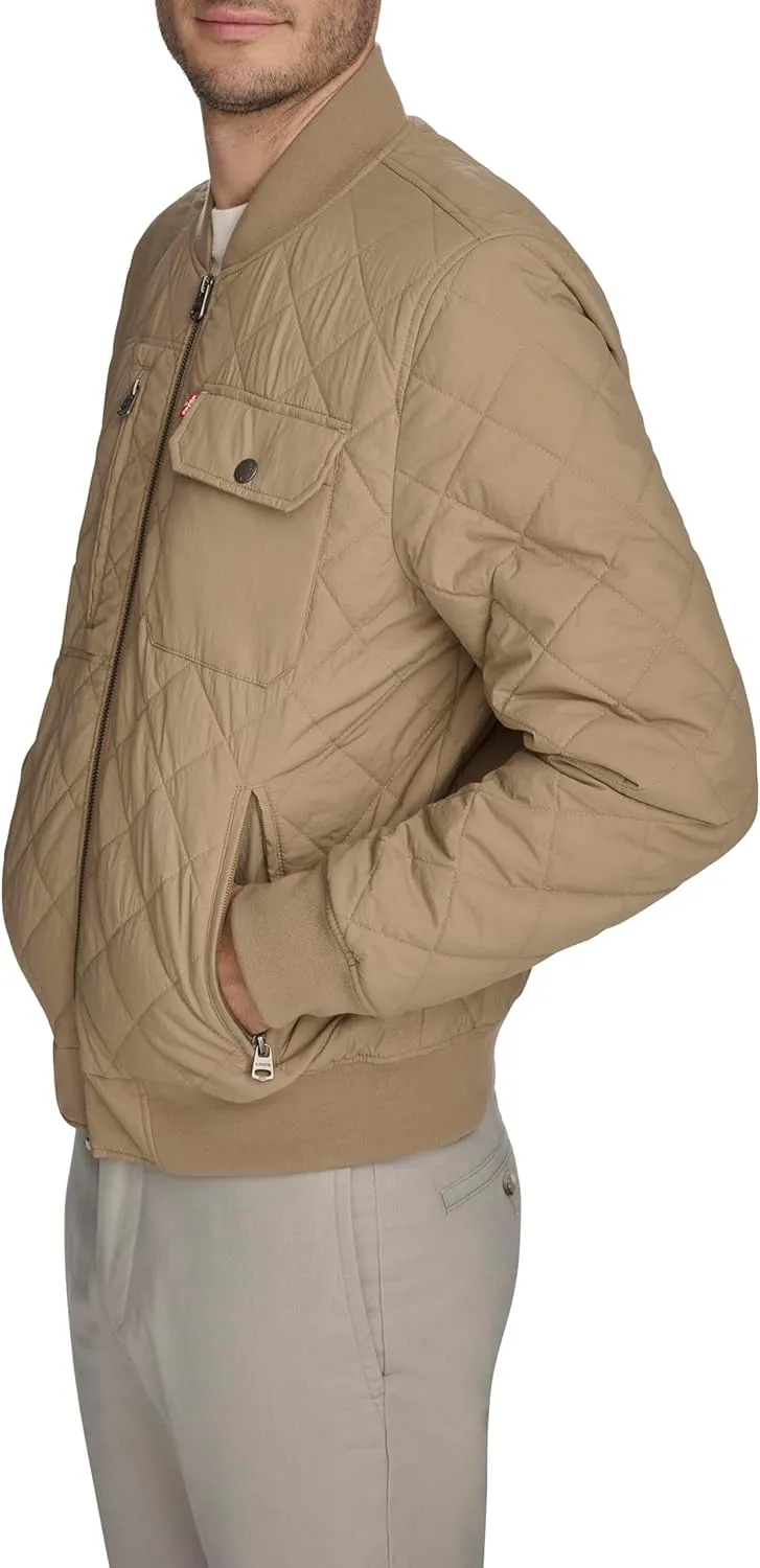 Levi's Men's Diamond Quilted Bomber Jacket