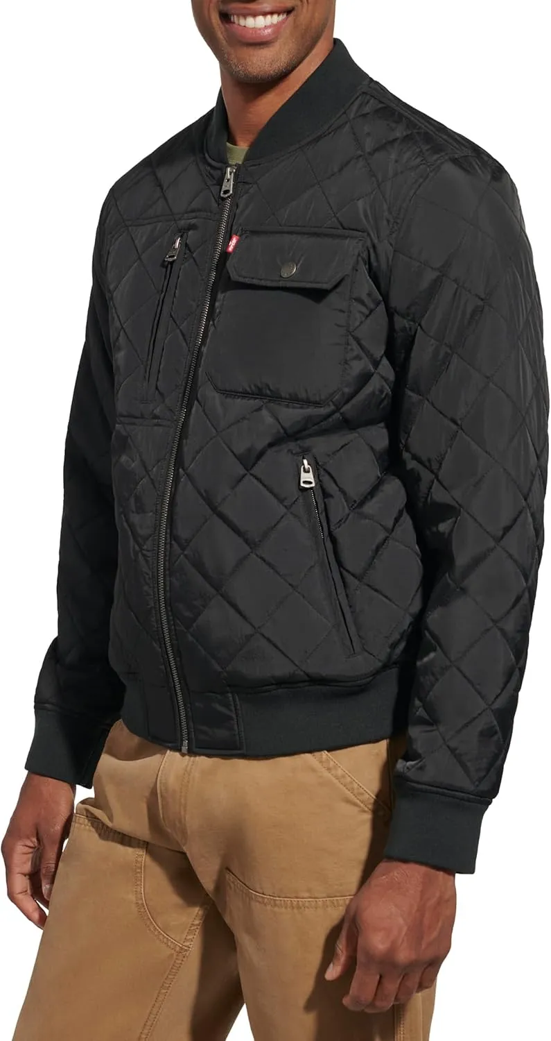 Levi's Men's Diamond Quilted Bomber Jacket