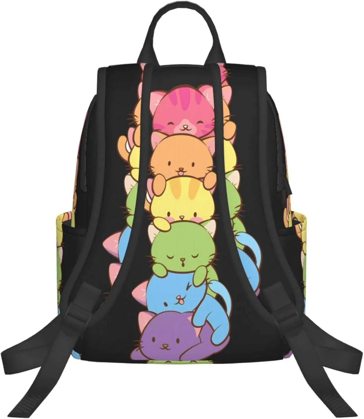 LGBT Gay Pride Flag Rainbow Cats Travel Laptop Backpack Casual Backpacks Double Shoulder Daypack Notebook Rucksack Work Bags Sports Bag for Hiking Camping Beach