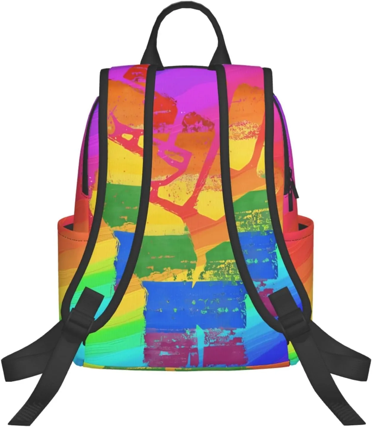 LGBT Rainbow Gay Pride Make A Fist Raise Your Hand Travel Laptop Backpack Casual Backpacks Double Shoulder Daypack Notebook Rucksack Work Bags Sports Bag for Gym Hiking Camping Beach