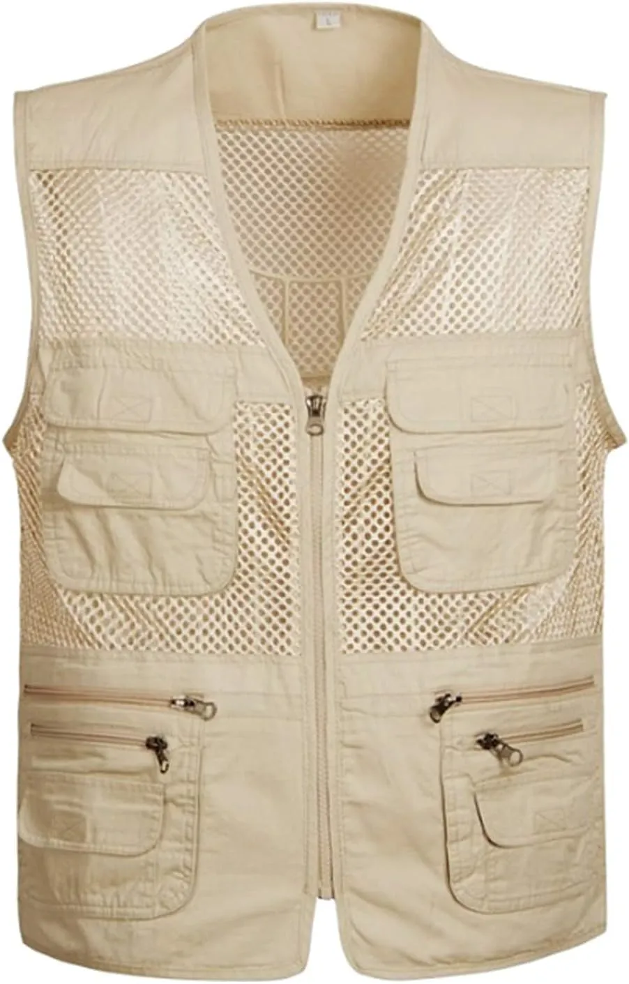 Locachy Men's Summer Outdoor Work Safari Hiking Travel Photo Fishing Vest with Pockets