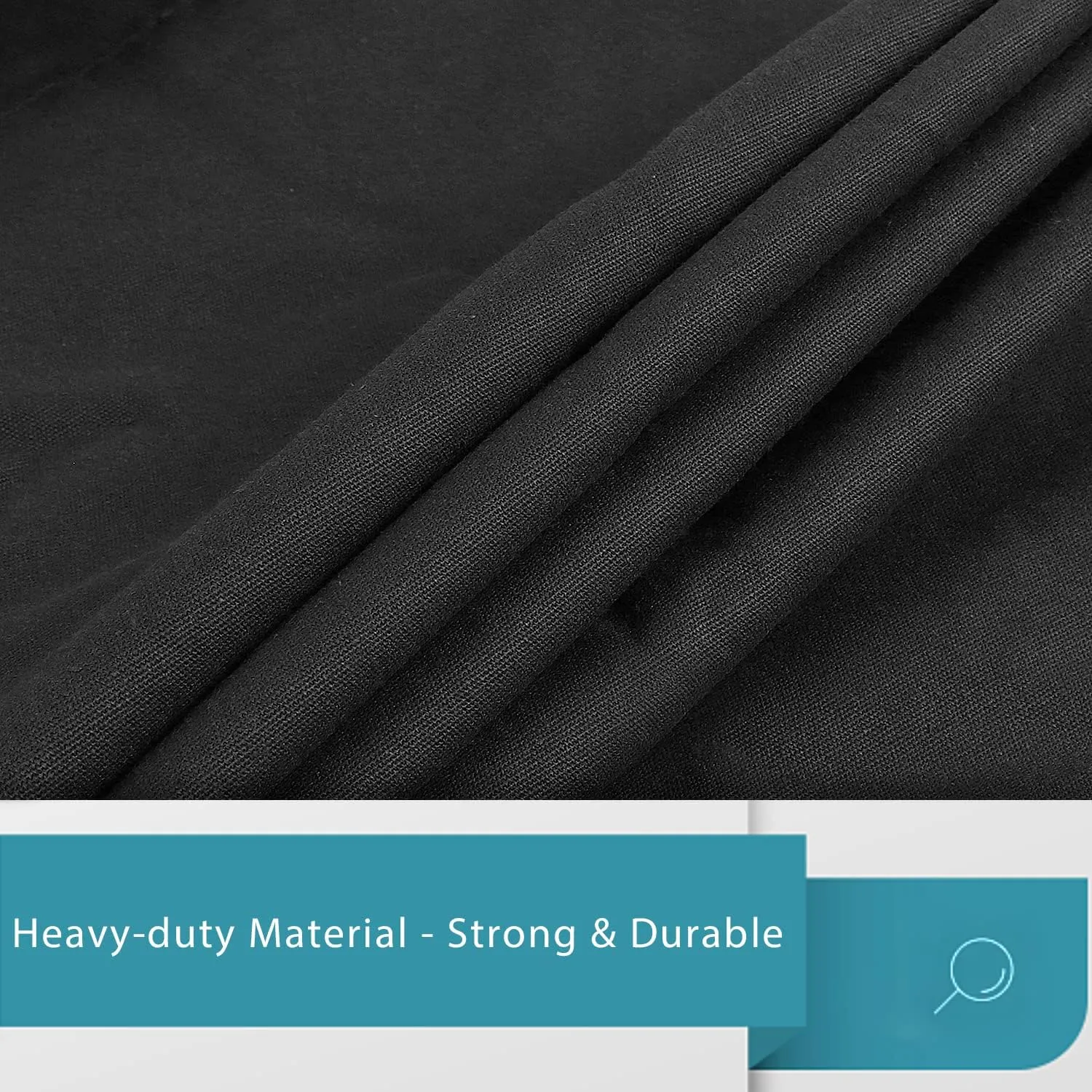 LOLOMLO Extra Large Canvas Laundry Bags with Handles & Drawstring Closure, Heavy Duty Tears Resistant Clothes Storage Travel Bags,25.5"x34",Black