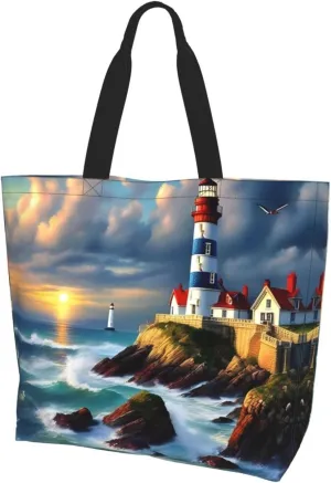 Loon Nature Bird Women Tote Bag,Casual Tote'S Handbag Big Capacity Shoulder Bag Crossbody Bag