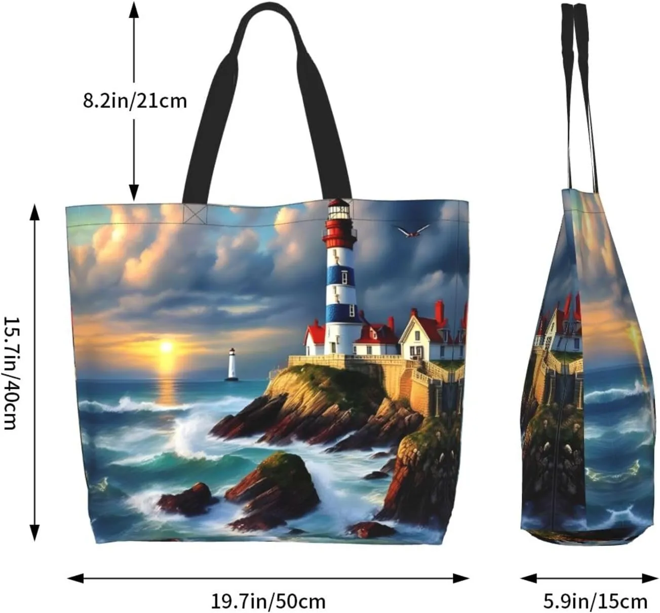 Loon Nature Bird Women Tote Bag,Casual Tote'S Handbag Big Capacity Shoulder Bag Crossbody Bag