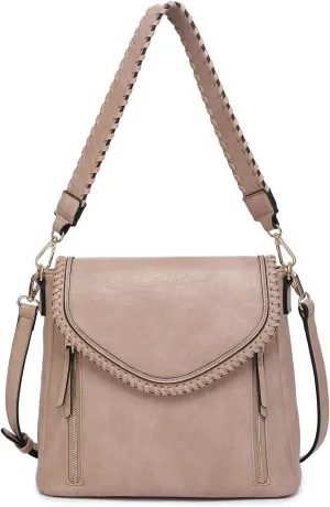 Lorelei Crossbody Hobo Purses for Women Vegan Leather Shoulder bag Handbag with 2 Straps