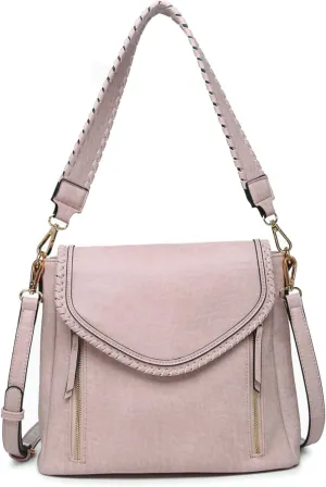 Lorelei Crossbody Hobo Purses for Women Vegan Leather Shoulder bag Handbag with 2 Straps