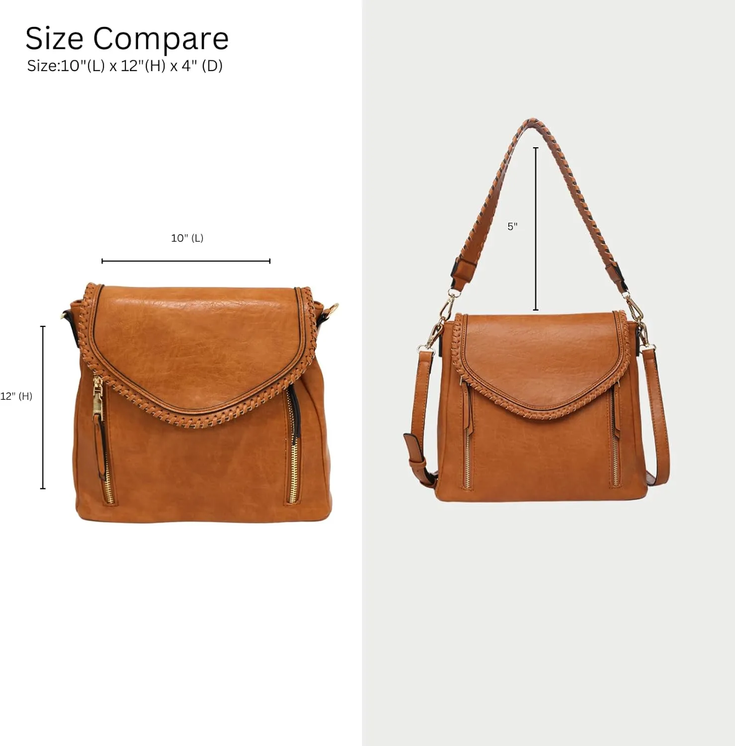 Lorelei Crossbody Hobo Purses for Women Vegan Leather Shoulder bag Handbag with 2 Straps