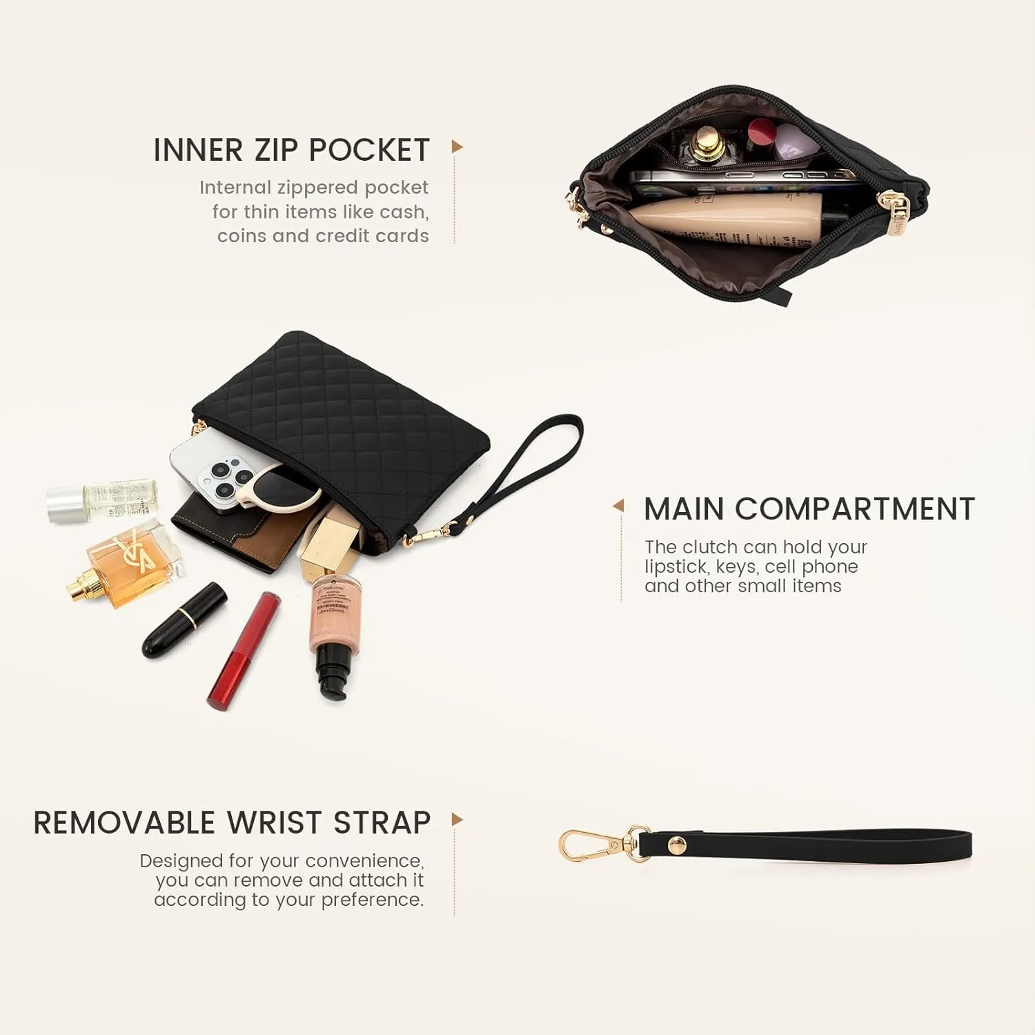 LOVEVOOK Laptop Bag for Women 15.6 inch Canvas Laptop Tote Bag, Large Capacity Work Bag with Clutch Purse, Computer Bag Office Business Briefcase, Casual Handbag for Travel College Teacher School