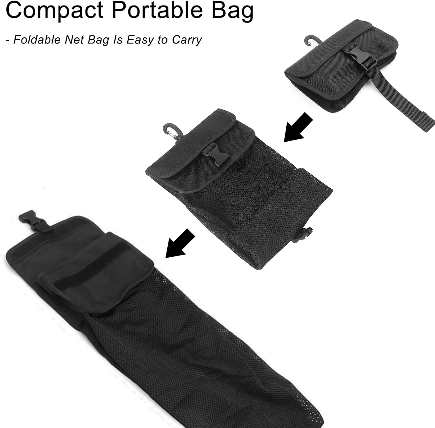 Luwint Diving Waist Bag Scuba Mesh Bag Multi Purposes Storage Bag for Water Sport Scuba Animal Feeding Fishing Hunting Shell Collecting Ocean Cleaning Underwater Trash