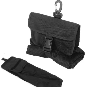 Luwint Diving Waist Bag Scuba Mesh Bag Multi Purposes Storage Bag for Water Sport Scuba Animal Feeding Fishing Hunting Shell Collecting Ocean Cleaning Underwater Trash