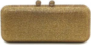Luxury Crystal Evening Bags Long Rhinestone Box Clutch Diamond Clutch Handbag Formal Party Wedding Bridal Purse