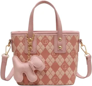 Luxury Geometric Diamond Pattern Small Crossbody Bag for Women |，trendy Textured Bucket Handbag with High-end Appeal