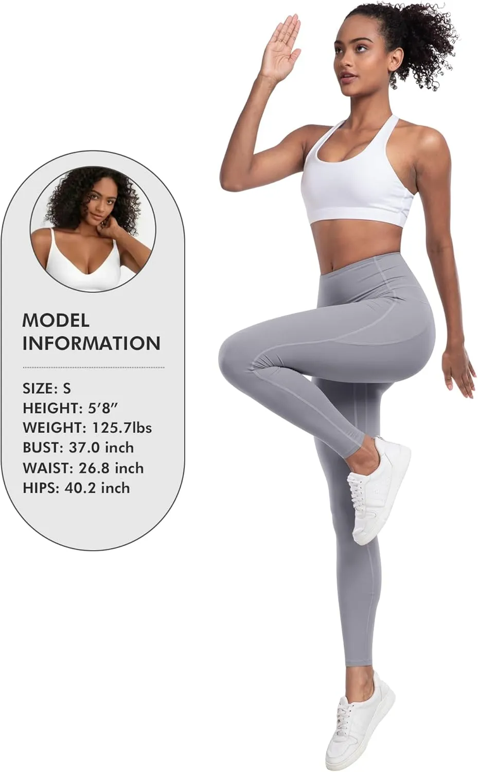 LZYVOO Leggings with Pockets for Women, 6 Packs Soft High Waisted Tummy Control Workout Yoga Pants