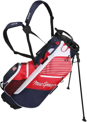 MacGregor Golf VIP 14 Divider Stand Carry Bag with Full Length Dividers, USA Flag