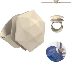 Magnetic Hat Clip for Travel – High Strength Magnet Hat Holder for Traveling Fits on Bags, Backpacks, Purses, Car, Bike, Stroller, Luggage, Totes, Wrist... (Beige)