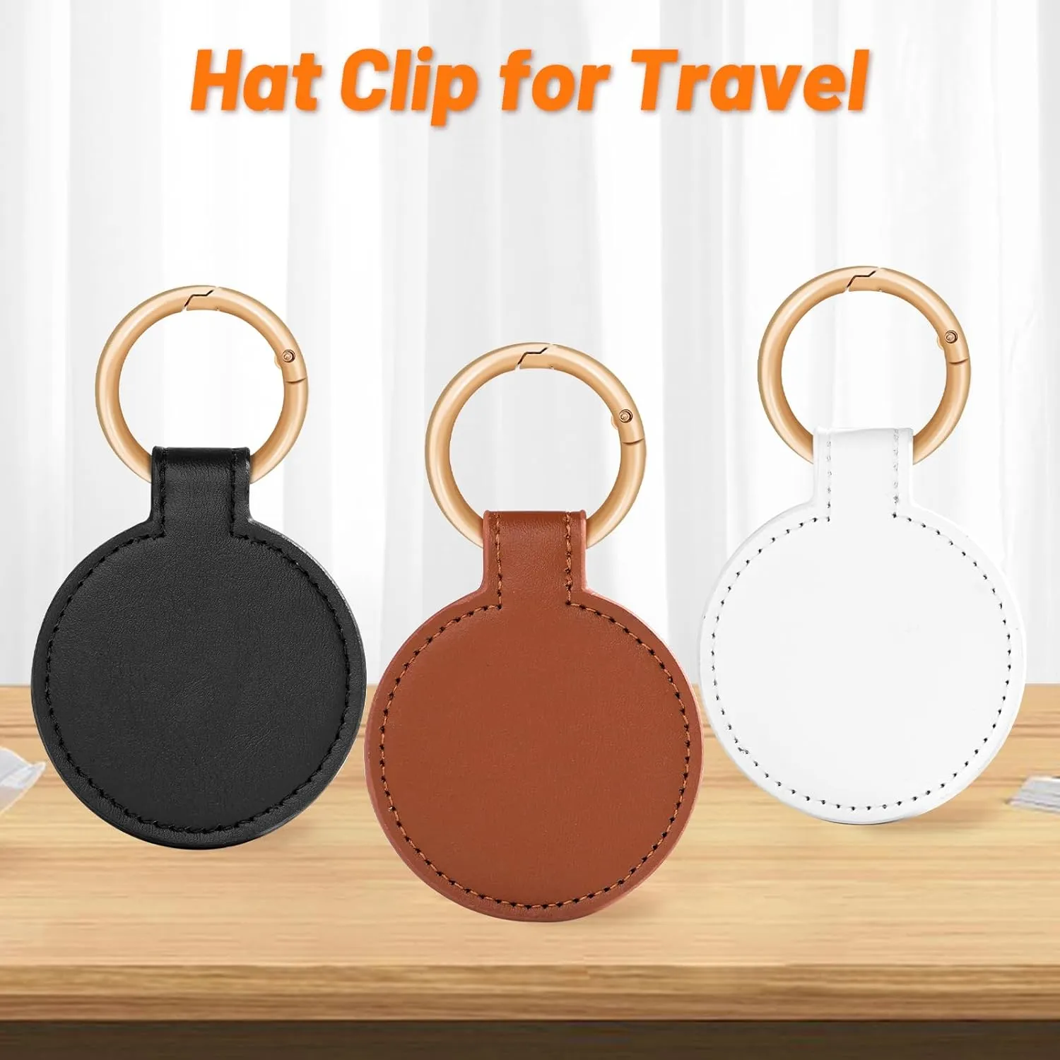Magnetic Hat Clip for Travel on Bag and Bag Tote, Beach Straw Hat Magnetic Clip, Vacation Traveling Essentials Accessor(B-White)