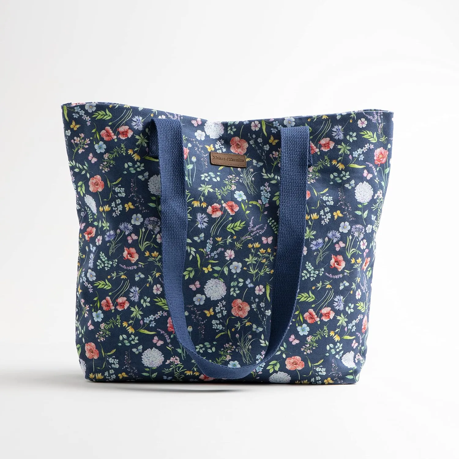 Maison d' Hermine Canvas Tote Bag 100% Cotton Canvas Reusable Shoulder Grocery Bag for Shopping Perfect for Men Women