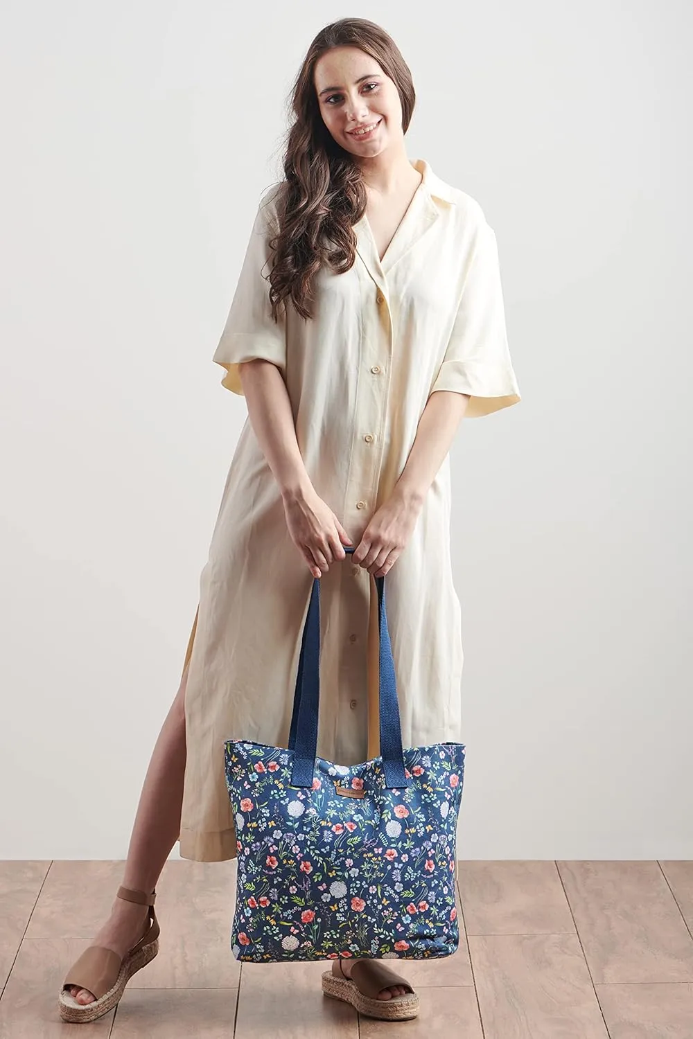Maison d' Hermine Canvas Tote Bag 100% Cotton Canvas Reusable Shoulder Grocery Bag for Shopping Perfect for Men Women
