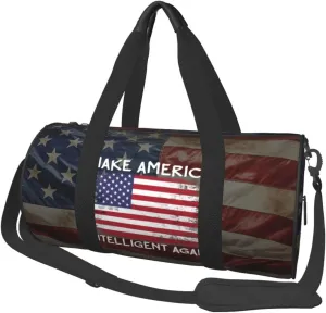 Make America Intelligent Again Duffel Bag Gym Bag Travel Sports Tote Large Foldable Beach Swim Yoga5