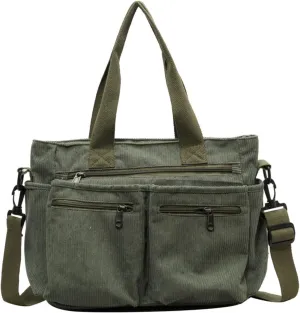 Makukke Tote Bag Women Large Crossbody Bag Stylish Handbag for Women Corduroy/Canvas Hobo Bag Fashion shoulder Bag Purse