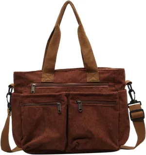 Makukke Tote Bag Women Large Crossbody Bag Stylish Handbag for Women Corduroy/Canvas Hobo Bag Fashion shoulder Bag Purse
