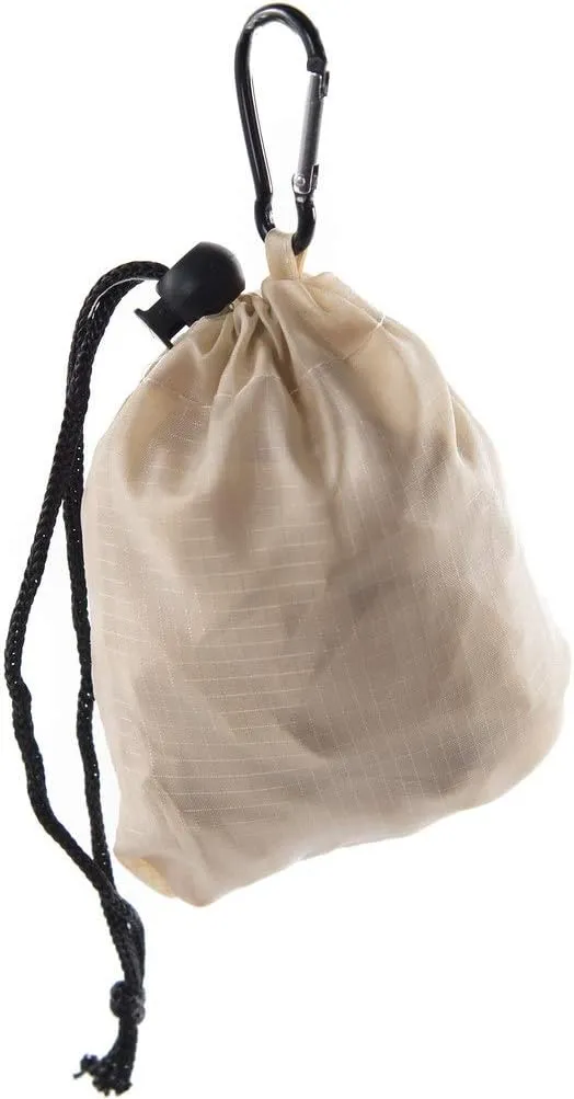 Mato & Hash Reusable Grocery Bags | Foldable w/Integrated String Pouch | Ripstop Nylon Tote