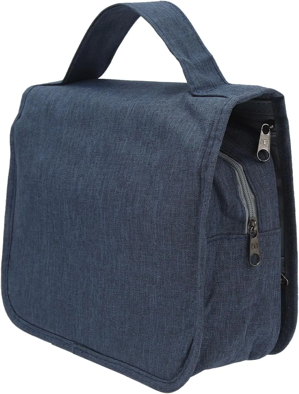 Men Business Foldable Travel Toiletry Bag Large Capacity Hanging Toiletry Bag (Navy Blue)