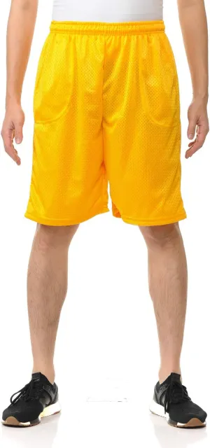 Men Mesh Shorts with Pockets Sizes S-5XL