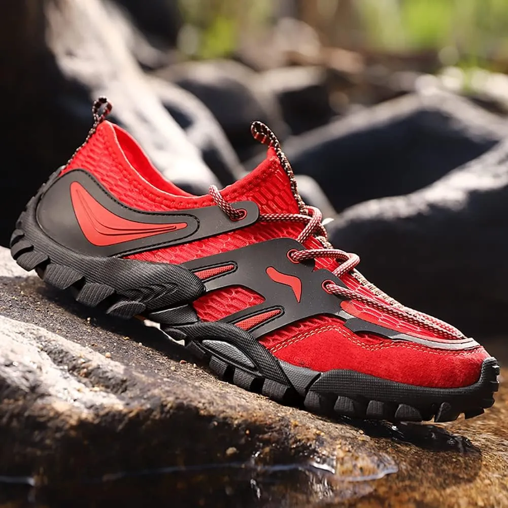 Men's Outdoor Hiking Shoes Summer Fashion Mesh Breathable Travel Shoes Field Adventure