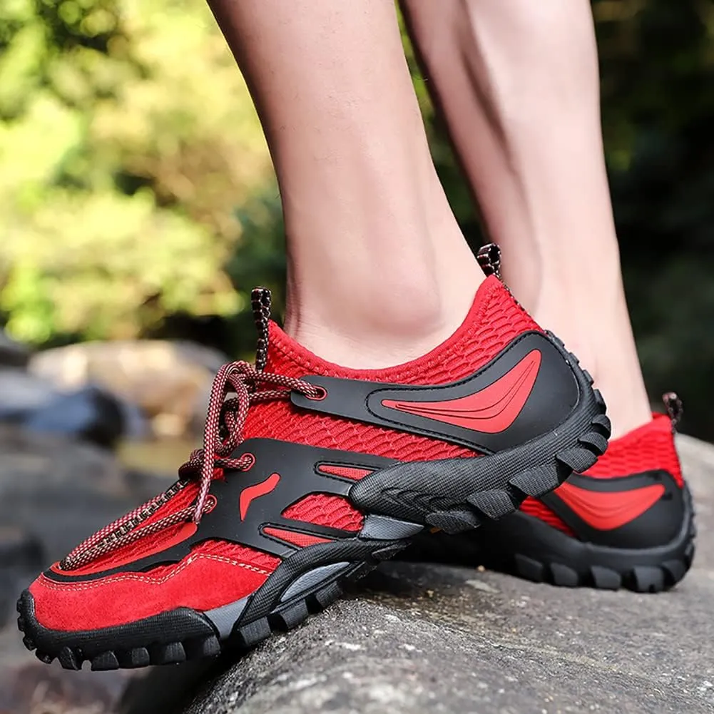 Men's Outdoor Hiking Shoes Summer Fashion Mesh Breathable Travel Shoes Field Adventure